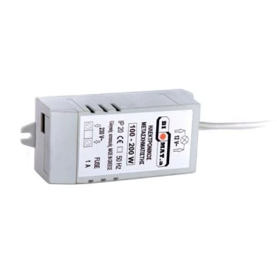 Ηλεκτρονικός μετασχηματιστής 150W 230V σε 12V 50-60Hz συνεχούς λειτουργίας μη στεγανός IP20 Ηλεκτρονικός μετασχηματιστής 150W 230V σε 12V 50-60Hz συνεχούς λειτουργίας μη στεγανός IP20
