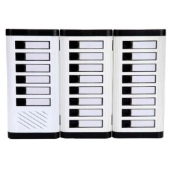Μπουτονιέρα ΒΙΟΜΑΤ λευκή 35x23,5 cm χωνευτής τοποθέτησης για 22 διαμερίσματα