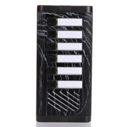 Μπουτονιέρα ΒΙΟΜΑΤ χωνευτή 10,5x23,5cm μαύρη για 6 διαμερίσματα χωρίς βάση θυρομεγαφώνου