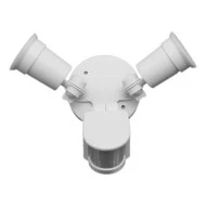 Ανιχνευτής κίνησης Alfaone ES-B06B 180° με ντουί Ε27 2Χ150W και εμβέλεια ανίχνευσης 2-12m