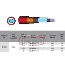 Θερμοσυστελλόμενες μούφες 1Χ50 / 240mm GLS-2485/E CU/AL μέσης τάσης έως 24KV σε συσκευασία KIT