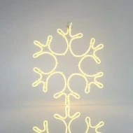 Νιφάδα θερμό λευκό φως led 3m NEON φωτοσωλήνα 45x35cm IP44 ιδανικό για εξωτερικό χώρο