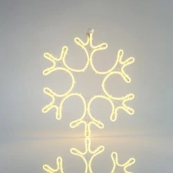 Νιφάδα θερμό λευκό φως led 3m NEON φωτοσωλήνα 45x35cm IP44 ιδανικό για εξωτερικό χώρο