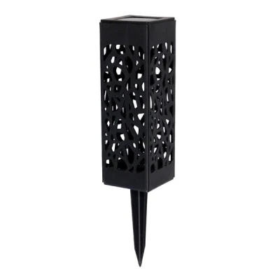 GloboStar® TRIBAL 71526 ΣΕΤ 4 Τεμαχίων Αυτόνομα Ηλιακά Φωτιστικά LED SMD 0.80W/Τεμ. 80lm/Τεμ. με Ενσωματωμένη Μπαταρία 600mAh - Φωτοβολταϊκό Πάνελ με Αισθητήρα Ημέρας-Νύχτας Αδιάβροχο IP65 Φανάρι Κήπου Τετράγωνο Θερμό Λευκό 2700K Μ6 x Π6 x Υ18cm - 1 Χρόνo