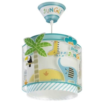 Κρεμαστό παιδικό φωτιστικό κλασικής σχεδίασης με φωσφορίζοντα μέρη για λάμπα με ντουί Ε27 Κρεμαστό παιδικό φωτιστικό κλασικής σχεδίασης με φωσφορίζοντα μέρη για λάμπα με ντουί Ε27