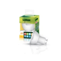 Λάμπα led GU10 3W 230V AC 3000k θερμό λευκό φως δέσμης 100° 250 lumen Ø50mm