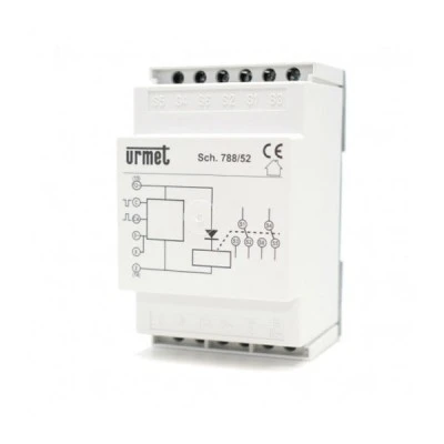 Ρελέ δύο επαφών URMET 788/52 12VAC 54x64x90mm για επανάληψη της κλήσης σε άλλες συσκευές