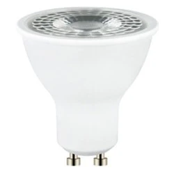 Λάμπα LED GU10 230V 7W θερμό λευκό φως 3000k δέσμης 38° 550Lm Ra80