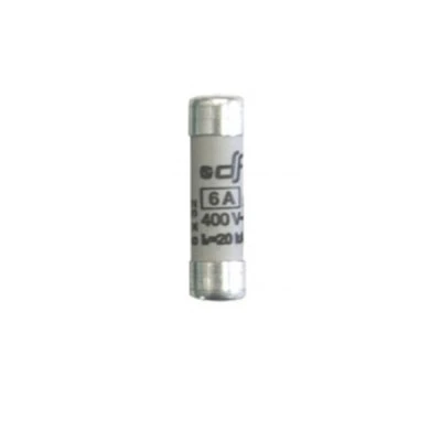Φυσίγγιο κυλινδρικό 8.5x31.5mm ταχείας καύσεως gG 6A Φυσίγγιο κυλινδρικό 8.5x31.5mm ταχείας καύσεως gG 6A