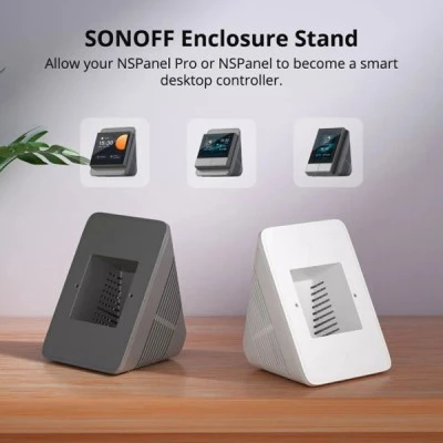 Βάση Sonoff για NS Panel Pro ή NSPanel λευκό χρώμα GloboStar® 80076 SONOFF StandB Enclosure Stand for NSPanel Pro or NSPanel White - Βάση για NSPanel Pro η NSPanel Λευκό