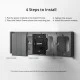 GloboStar® 80086 SONOFF SwitchMan M5-80 Wall Frame 4 Way - L29.9 X W8.6 X H1.48CM