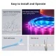 GloboStar® 80099 SONOFF L3-5M-PRO RGBIC Digital IC RGB Smart LED Strip Light WiFi 2.4GHz 90 SMD/M 5050 5m Roll & Power Adapter DC 5V Max 10W