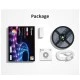 GloboStar® 80099 SONOFF L3-5M-PRO RGBIC Digital IC RGB Smart LED Strip Light WiFi 2.4GHz 90 SMD/M 5050 5m Roll & Power Adapter DC 5V Max 10W