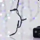 100 Χριστουγεννιάτικα led opal χρωματιστά σε σειρά με 8 προγράμματα πράσινο καλώδιο IP44
