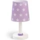Παιδικό φωτιστικό κομοδίνου Stars Lilac σε λιλά χρώμα με αστεράκια με φωσφορίζοντα μέρη