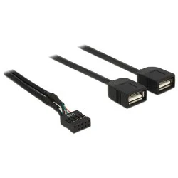 Καλώδιο DELOCK 83823 USB-A interface σε 2x USB Type-A female 0.4m Καλώδιο DELOCK 83823 USB-A interface σε 2x USB Type-A female 0.4m