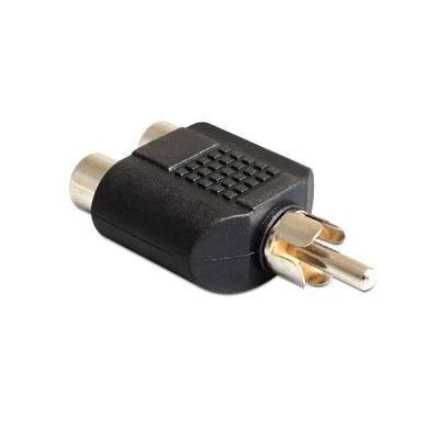 Αντάπτορας DELOCK 84499 από 2x RCA θηλυκό σε 1x RCA αρσενικό