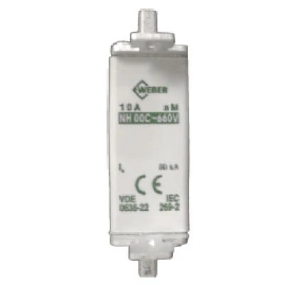 Ασφάλεια μαχαιρωτή NH (BOX) WEBER aM No 000 20A