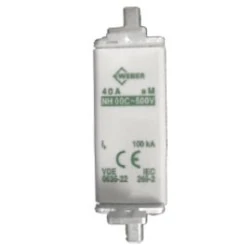 Ασφάλεια μαχαιρωτή NH (BOX) WEBER aM No 000 40A