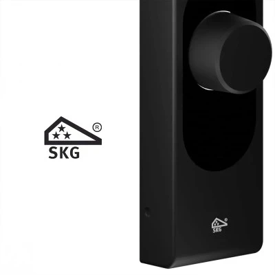 Έξυπνη κλειδαριά χωρίς κλειδί με Bluetooth και Wi-Fi Shelly LOQED Touch Smart Lock Black Edition μαύρη
