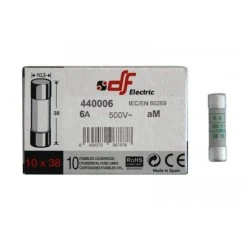 Φυσίγγιο κυλινδρικό πορσελάνης10x38mm 6Α aM
