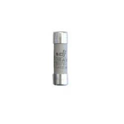 Φυσίγγιο κυλινδρικό πορσελάνης 10x38mm ταχείας καύσεως gG 10A