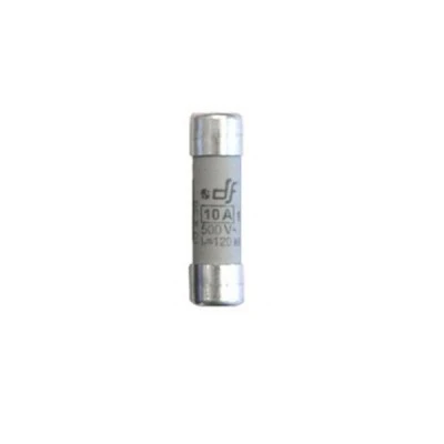 Φυσίγγιο κυλινδρικό πορσελάνης 10x38mm ταχείας καύσεως gG 10A Φυσίγγιο κυλινδρικό πορσελάνης 10x38mm ταχείας καύσεως gG 10A