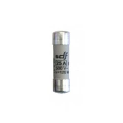 Φυσίγγιο κυλινδρικό πορσελάνης 10x38mm ταχείας καύσεως gG 25A