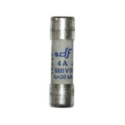 Ασφάλεια κυλινδρική (φυσίγγιο) 10x38mm 4A 1000V DC gR για φωτοβολταϊκά συστήματα
