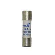 Ασφάλεια κυλινδρική (φυσίγγιο) 10x38mm 6A 1000V DC για φωτοβολταϊκά συστήματα