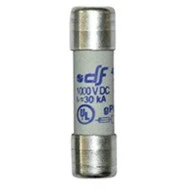 Ασφάλεια κυλινδρική (φυσίγγιο) 10x38mm 12A 1000V DC για φωτοβολταϊκά συστήματα