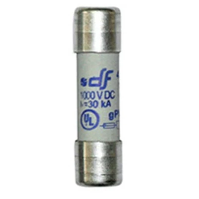Ασφάλεια κυλινδρική (φυσίγγιο) 10x38mm 12A 1000V DC για φωτοβολταϊκά συστήματα Ασφάλεια κυλινδρική (φυσίγγιο) 10x38mm 12A 1000V DC για φωτοβολταϊκά συστήματα