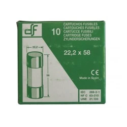 Φυσίγγιο κυλινδρικό πορσελάνης22x58mm 6Α aM