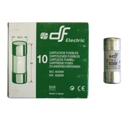 Φυσίγγιο κυλινδρικό πορσελάνης 22x58mm 10Α Gg ταχείας καύσεως