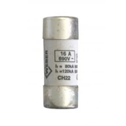 Φυσίγγιο κυλινδρικό πορσελάνης 22x58mm 16Α Gg ταχείας καύσεως