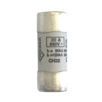 Φυσίγγιο κυλινδρικό πορσελάνης 22x58mm 25Α Gg ταχείας καύσεως