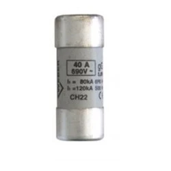 Φυσίγγιο κυλινδρικό πορσελάνης 22x58mm 40Α Gg ταχείας καύσεως
