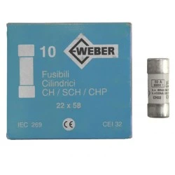 Φυσίγγιο κυλινδρικό πορσελάνης 22x58mm 50Α Gg ταχείας καύσεως