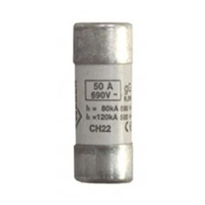 Φυσίγγιο κυλινδρικό πορσελάνης 22x58mm 50Α Gg ταχείας καύσεως