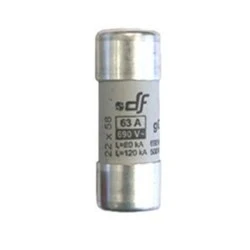 Φυσίγγιο κυλινδρικό πορσελάνης 22x58mm 63Α Gg ταχείας καύσεως