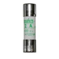 Φυσίγγιο κυλινδρικό Freder 10x38mm 2A aM 500V για φωτοβολταϊκά συστήματα