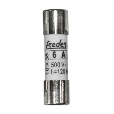 Φυσίγγιο κυλινδρικό Freder 10x38mm 6Α gG για φωτοβολταϊκά συστήματα Φυσίγγιο κυλινδρικό Freder 10x38mm 6Α gG για φωτοβολταϊκά συστήματα