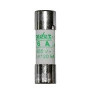 Φυσίγγιο κυλινδρικό Freder 10x38mm 6A aM 500V για φωτοβολταϊκά συστήματα