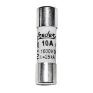 Φυσίγγιο κυλινδρικό φωτοβολταϊκών Freder 10x38mm 10A 1000 VDC