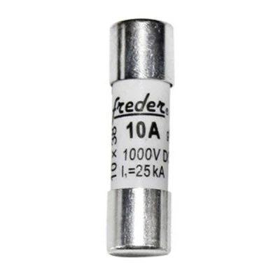 Φυσίγγιο κυλινδρικό φωτοβολταϊκών Freder 10x38mm 10A 1000 VDC Φυσίγγιο κυλινδρικό φωτοβολταϊκών Freder 10x38mm 10A 1000 VDC