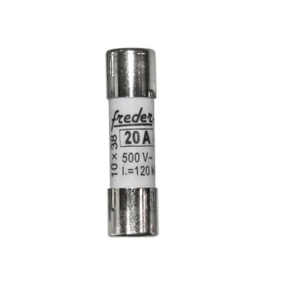 Φυσίγγιο κυλινδρικό Freder 10x38mm 20A gG για φωτοβολταϊκά συστήματα Φυσίγγιο κυλινδρικό Freder 10x38mm 20A gG για φωτοβολταϊκά συστήματα