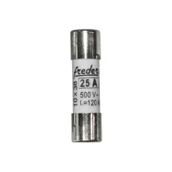 Φυσίγγιο κυλινδρικό Freder 10x38mm 25A gG για φωτοβολταϊκά συστήματα Φυσίγγιο κυλινδρικό Freder 10x38mm 25A gG για φωτοβολταϊκά συστήματα