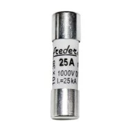 Φυσίγγιο κυλινδρικό 10x38mm 25A 1000VDC Freder για φωτοβολταϊκά συστήματα