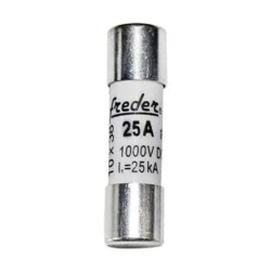 Φυσίγγιο κυλινδρικό 10x38mm 25A 1000VDC Freder για φωτοβολταϊκά συστήματα