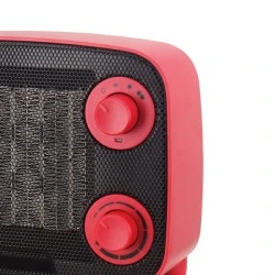 Αερόθερμο κεραμικό vintage με ισχύ 1500W σε κόκκινο χρώμα 3 ταχυτήτων κάλυψη χώρου έως 25m²